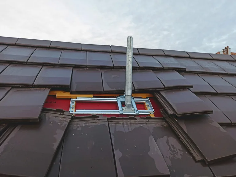 Chantier Antenne satellite - Electri-Secure